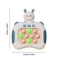 thumbnail image 3 of Mole Whacker Toy 4 Modo de juego Antiestrés para niños Regalos para adultos (conejo azul), 3 of 5