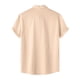 thumbnail image 4 of pstuiky camiseta de hombre, Camisa informal de manga corta con cuello vuelto y cuello redondo de color liso para hombre ropa de hombre m, 4 of 9