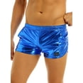 thumbnail image 5 of YiZYiF Mens Metallic Shiny Elastic Waistband Boxer Shorts for Club Performance, 5 of 7