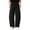 Black, variant on Atkumj Linen Pants Men with Pockets Fashion Elastic Waist Drawstring Pants Casual Solid Color Straight Leg Men Trousers Pants for Daily Wear S