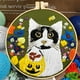 thumbnail image 2 of DIY estampado herramientas para principiantes Gato de 15 cm Hugo kits de punto de cruz estampado, 2 of 10