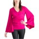 thumbnail image 1 of Blusa de manga plisada Trina Turk Almande para Mujer rosa XS, 1 of 1