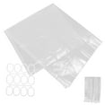 thumbnail image 4 of ETHZZLE Bathroom Decor Peva Clear Shower Curtain Transparent Easy to Clean 1Set, 4 of 8