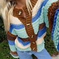 thumbnail image 2 of iHPH7 Fall Fashion Womens Fall Clothing Travel Sweater Long Sleeve Sweaters for Women Fall Outfits for Women Fall Cardigans for Women Button Up Cardigans for Women Coffee L, 2 of 6