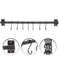 thumbnail image 3 of Herramienta de cocina Estante colgante de 7 ganchos Espacio Aluminio Montado en la pared Utensilios de cocina Colgador de ganchos HOMEMAXS HaoMX115572934, 3 of 7