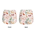 thumbnail image 3 of Balery Colorful Bow Knots Pantalones cortos deportivos para mujer con forro y dos bolsillos, elásticos, para entrenamiento, gimnasio, yoga-Large, 3 of 7