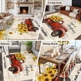 thumbnail image 5 of 8x10 Area Rugs for Living Room, Sunflower Truck Non Slip Area Rugs for Kitchen Bedroom Entryway, Yellow Floral Summer Botanical Elegant Pastoral Washable Carpet Runner Rug Floor Mats for Bedroom, 5 of 8
