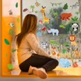 thumbnail image 6 of 9Sheets 64Pcs Jungle Animals Window Clings Safari Animals Window Decals Glass Doors Window Anti-Collision Stickers for Home Classroom Nursery Zoo Animals Party Supplies Decorations, 6 of 9