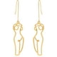 thumbnail image 1 of 1 par de pendientes colgantes para cara y cuerpo para mujer, pendientes estéticos en forma de oro para mujer JM, 1 of 5