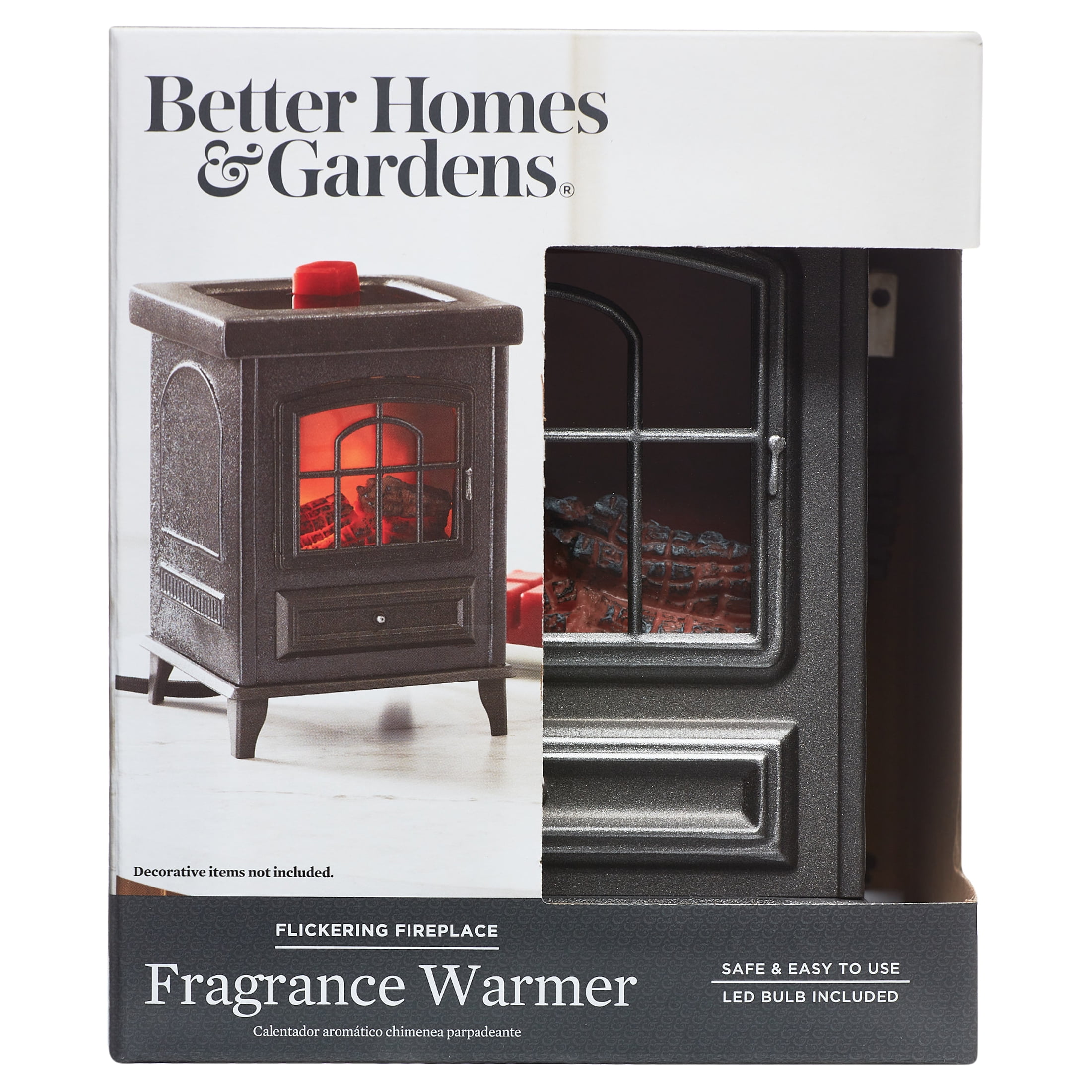 Better Homes & Gardens Birthday Cast Iron Wax Warmer Multi-Color Fireplace, 1 Pack