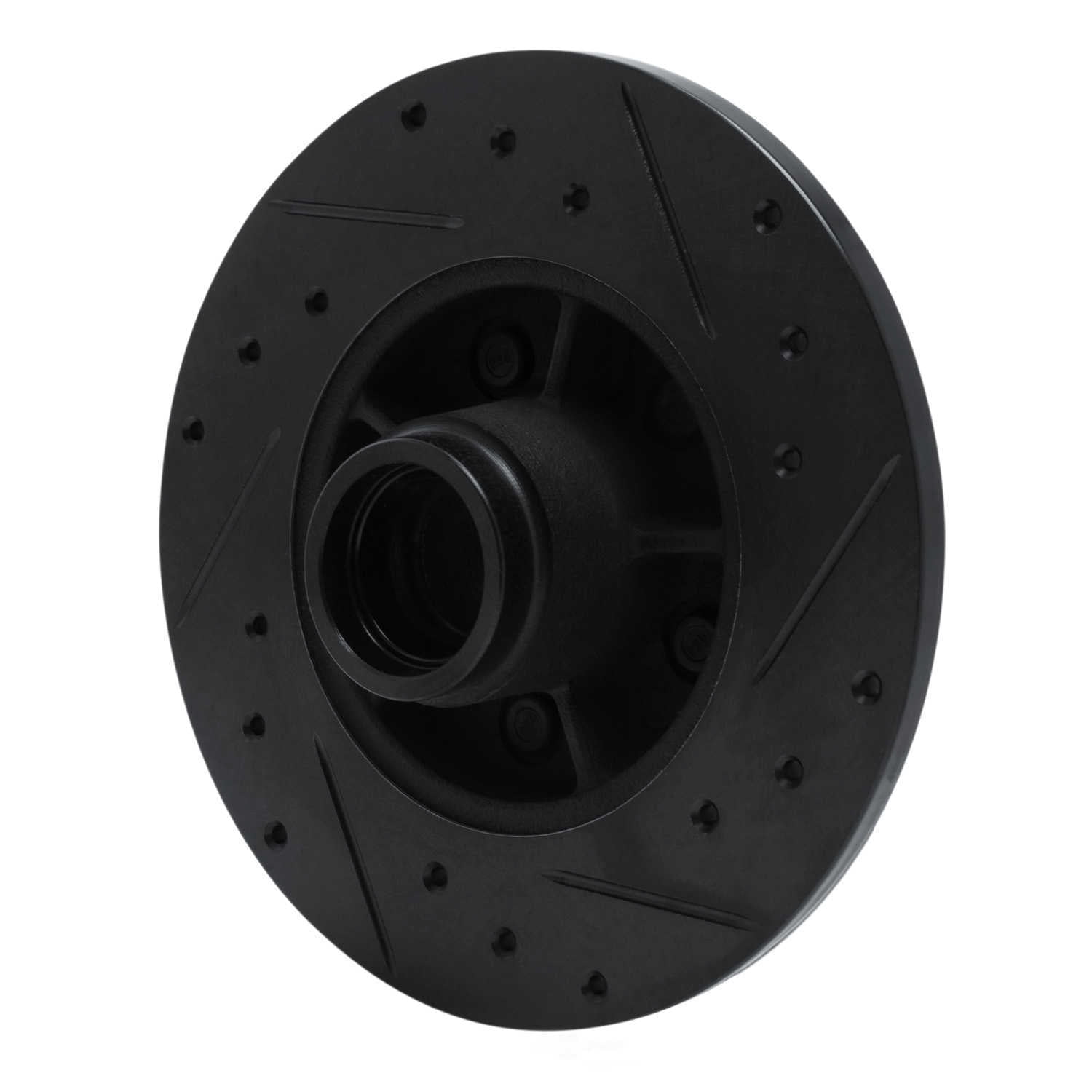 Dynamic Friction Company 633-52002L DFC Brake Rotor - Drilled And Slotted - Black
