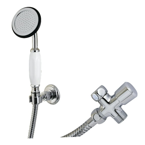 Kingston Brass KX10201SD Vintage Hand Shower Kit, Polished Chrome