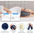 thumbnail image 2 of Alignment Pillows for Side Sleepers, 2025 New Hip Alignment Pillow, Relieve Hip Pain & Sciatica, Heart-Shaped Memory Foam Pillows for Leg and Knee Hip Supports with Adjustable Strap (Grid Blue), 2 of 8