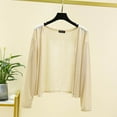 thumbnail image 2 of aidice Summer Cardigans for Women Lightweight Open Front Thin Long Sleeve Casual Solid Color Cardigans, 2 of 6