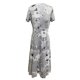 thumbnail image 3 of WILLBEST Vestidos de Algodon Vestido Informal de Manga Corta con Cuello En V y Estampado Floral para Mujer Extra Grande, 3 of 3