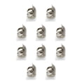 thumbnail image 3 of Cateissary Anillo Protector de dedal de latón, de trabajo manual, accesorios de costura hechos a mano para el hogar, plata profesional S Plata S 10piezas Cateissary CBP212637, 3 of 5