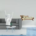 thumbnail image 2 of Estatua de gesto rockero, figura de mano de música rock, sofá en miniatura, banco de madera, silla, escultura de resina, decoración moderna adecuada p, 2 of 8