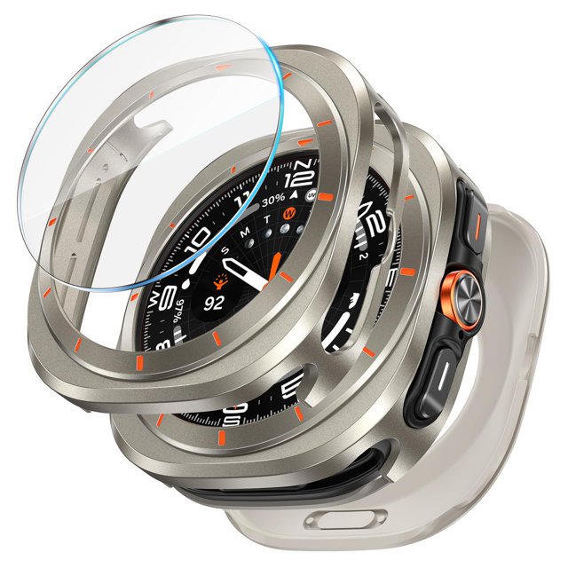 Funda con protector de pantalla 3 en 1 LETOID para Samsung Galaxy Watch Ultra de 47 mm