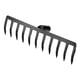 thumbnail image 1 of Cabeza de Rastrillo de Jardín Unique Bargains 11 Dientes Acero al Manganeso Negro, 1 of 6
