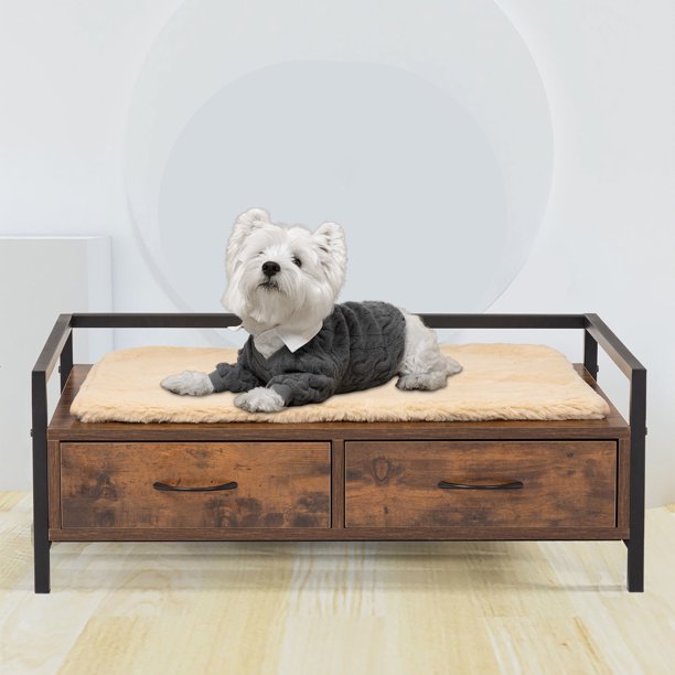 Elevated Dog Bed Large, Modern Industrial Raised Dog Beds for Large