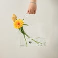 PORPAN Purse Vase, Bag Vase for Flowers, Clear Acrylic Vase, Modern
