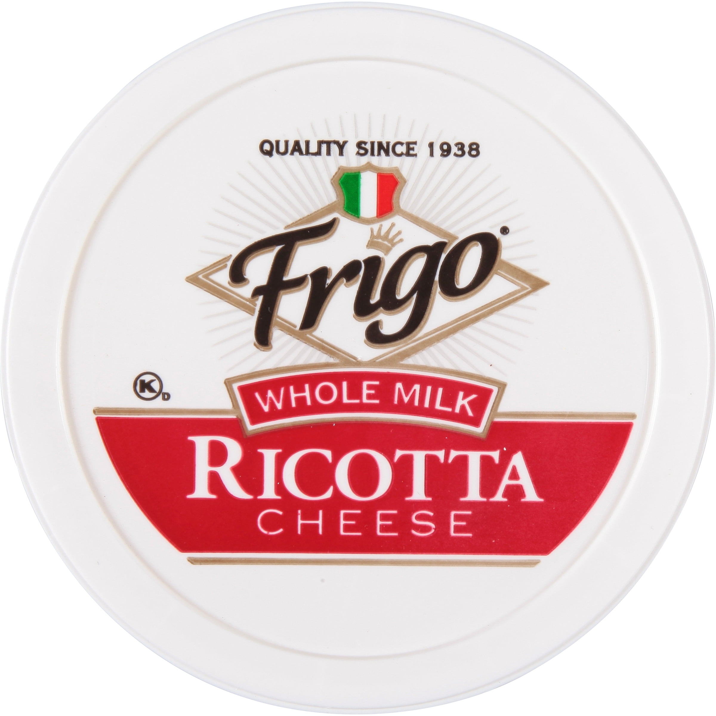 Frigo Whole Milk Ricotta Cheese, 32 oz Tub (Refrigerated)