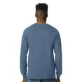 thumbnail image 4 of Gildan Men’s Ultra Cotton Blend Long Sleeve Plain Indigo Blue Bulk T-Shirt, 3 Pack, S, 4 of 5