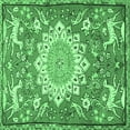 thumbnail image 1 of Ahgly Company Indoor Square Animal Emerald Green Traditional Area Rugs, 5' Square, 1 of 4