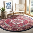 thumbnail image 2 of SAFAVIEH Monaco Vivyan Traditional Area Rug, Red/Turquoise, 5' x 5' Round, 2 of 5
