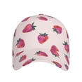 thumbnail image 2 of Fotbe Hand Drawn Strawberry Classic Baseball Cap, Adjustable Snapback Hats, Outdoor Baseball Hat for Men and Women Cotton Soft, 2 of 9