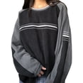 thumbnail image 3 of Seyurigaoka Women Juniors Casual Sports Sweatshirt, Long Sleeve Round Neck Spring Tops, 3 of 10