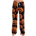 thumbnail image 6 of LHVUOA Halloween Womens Pajama Pants Super Soft Cute Halloween Print Pajamas Comfortable Elastic Waist PJs with Pockets, 6 of 7