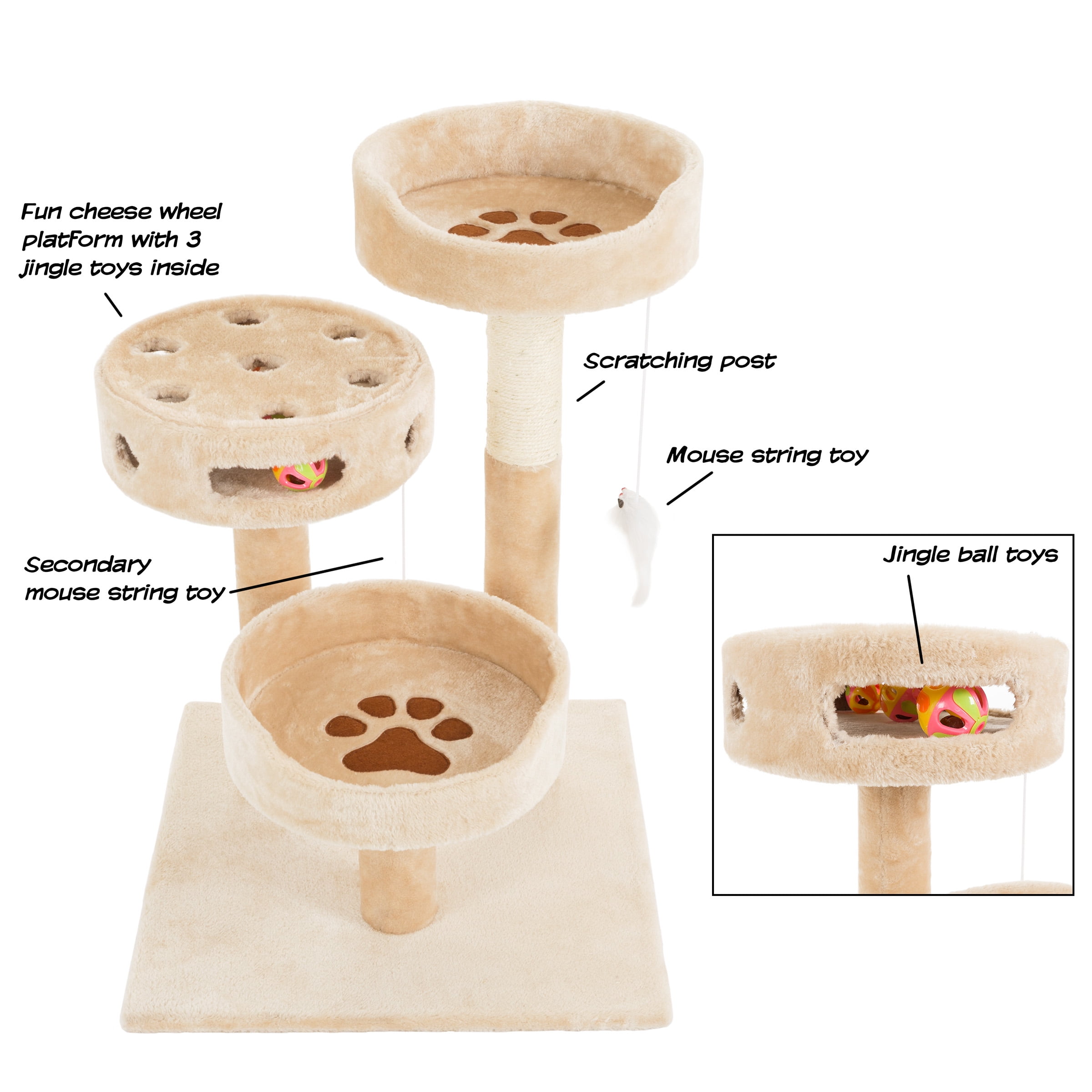 Petmaker 3 tier cat hot sale tree