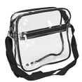 thumbnail image 2 of Transparent Messenger Shoulder Bag Clear Tote Bag Purse with Zipper Closure for Outdoor Traveling, 2 of 5