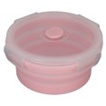 thumbnail image 2 of Cuencos plegables para perros de silicona de grado alimenticio, grandes, portátiles, para viajes al aire libre, caminatas, campamentos, 500 ml, color rosa, 2 of 14