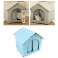 thumbnail image 1 of Grande Maison pour Chat Extérieure Imperméable avec Abri Isolé pour l'Hiver, Maison pour Animaux Fermée Résistante aux Intempéries pour Voyage, Activités et Confort, 1 of 7
