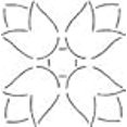 thumbnail image 2 of 8 Tulip Quilting Stencil, 2 of 2