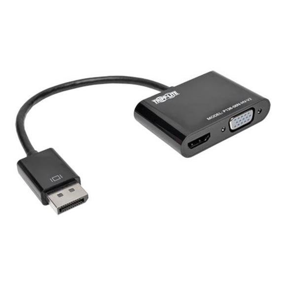 Display Port 1.2 to VGA & HDMI All-in-One Converter Adapter