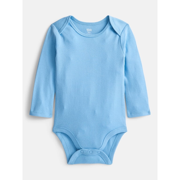 Wonder Nation Baby Boys' Long-Sleeve Bodysuit 3-Pack photo 2