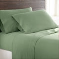 thumbnail image 2 of Micro Flannel Solid Color Deep-Pocket Sheet Set, California King, Willow, 2 of 3
