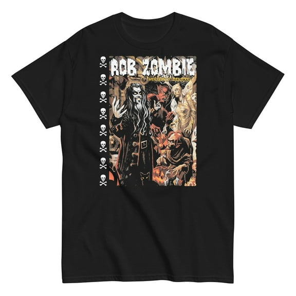 Rob Zombie - Hellbilly Mural Unisex T-Shirt - Black - Small