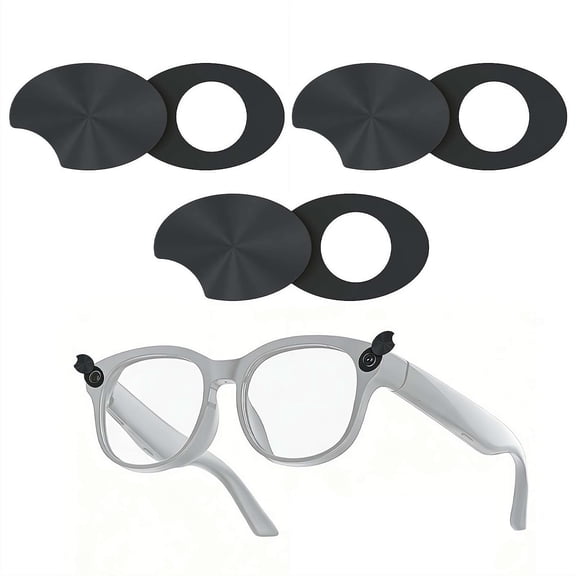 3 PCS Privacy Cover for Meta Smart Glasses Way-farer, Skyler, Headliner Series, Rotating Camera Lens Protector, Smart Glasses Accessory