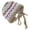 Khaki, variant on Ethnic Pattern Ear Flap Hat Knitted Brimless for Daily Wear Adult Unisex Acrylic Skull Hat for Outdoor Cycling Walking