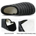 thumbnail image 3 of Barerun Men Women Bedroom Slippers Comfy Warm Slippers House Shoes Dark Grey, 3 of 7