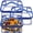 Blue-3Pcs, variant on 4 Packs Clear Toy Storage Bags- 9.4 x 6.7 x 4.3 Inch Transparent PVC Toy Organizing Bags with Zipper- Waterproof Toy Storage Organizer Pouch for Building Blocks, Small Toys (Black)