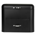 thumbnail image 2 of Colcolo Bread Box Durable Practical Metal Food Storage Container with Lid and Drawer Black, 2 of 8