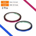 thumbnail image 2 of Washi Prism Tape Set 5mm Wide Holographic Color for Holiday Packaging and Decoration, Rose Red, Blue, 2 of 5