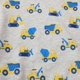 thumbnail image 3 of Chandails pour Tout-Petits Garçons en Coton à Imprimé, Manches Longues, Chandail à Col Rond, Hauts, T-Shirts, Gris, 6T, 3 of 4