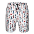 thumbnail image 3 of Fotbe Lighthouse And Beacon Trajes de Baño Estampados para Hombre, Shorts de Verano de Secado Rápido, Ropa de Playa, Bañadores-Medium, 3 of 6