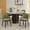 Green-4, variant on Set of 4 Modern Upholstered Dining Chairs – Linen Fabric, Thick Cushioned Seat, Curved High Back, Sturdy Wood Legs with Adjustable Feet – Comfortable Accent Chairs for Dining Room, Kitchen